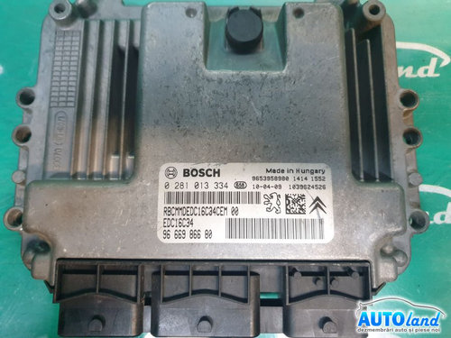 Calculator Ecu Motor 9666986680 1.6 HDI,,9hz, Citroen C4 Picasso UD 2007-2013