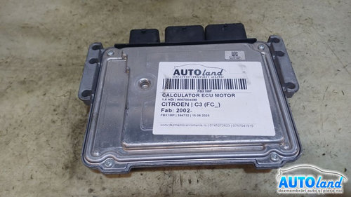 Calculator Ecu Motor 9667054480 1.6 HDI Citroen C3 FC 2002