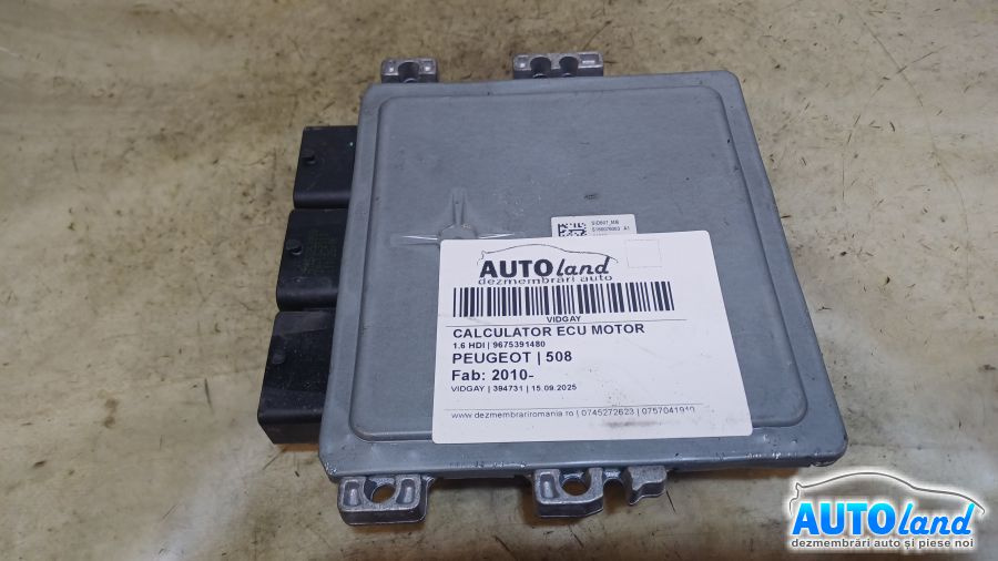 Calculator Ecu Motor 9675391480 1.6 HDI Peugeot 508 2010