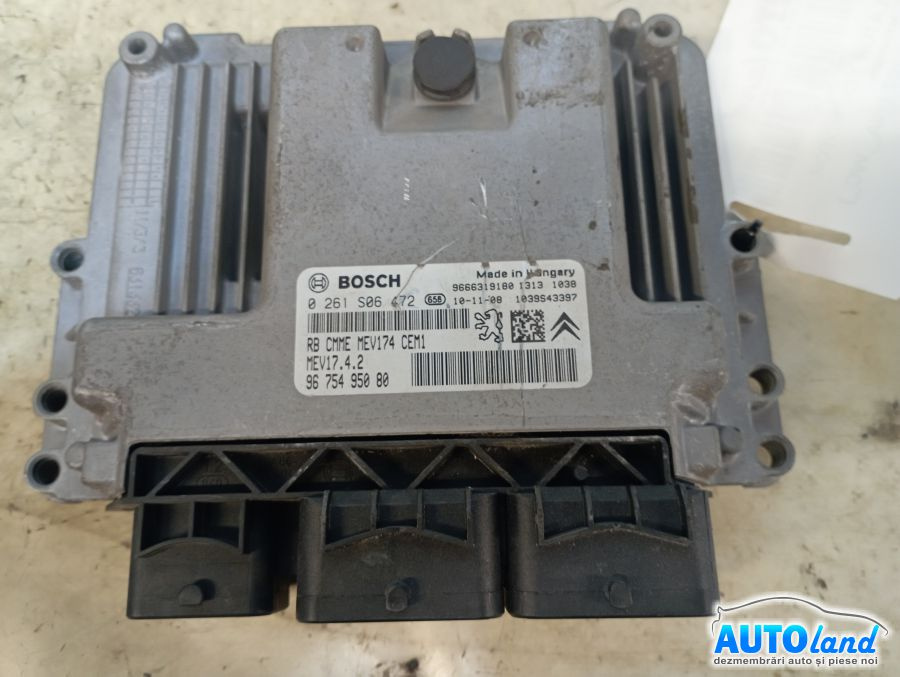 Calculator Ecu Motor 9675495080 0261s06472 Peugeot 207 2006