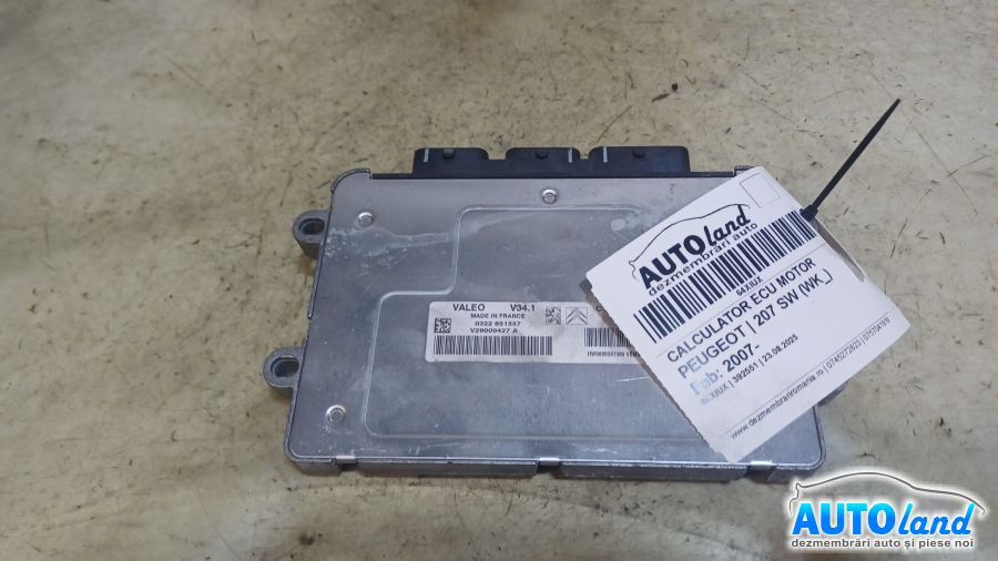 Calculator Ecu Motor 9675916480 Peugeot 207 SW WK 2007