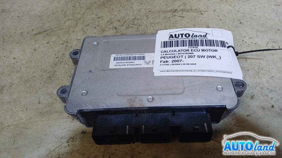 Calculator Ecu Motor 9676782980 1.4 Benzina Peugeot 207 SW WK 2007