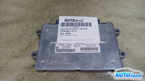Calculator Ecu Motor 9676782980 Citroen C3 II 2009
