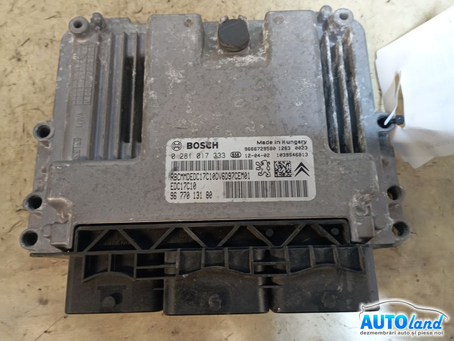 Calculator Ecu Motor 9677013180 1.6 HDI0281017333 Peugeot 308 4A ,4C 2007