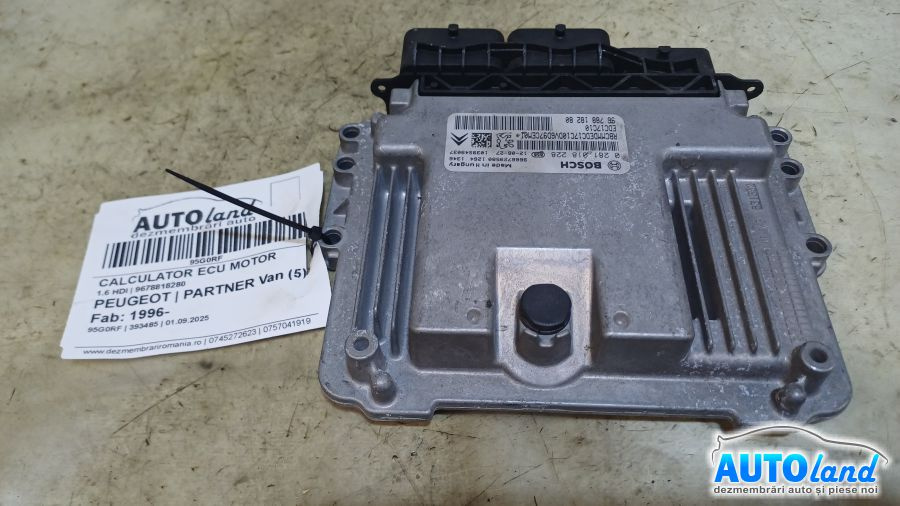 Calculator Ecu Motor 9678818280 1.6 HDI Peugeot PARTNER Van 5 1996