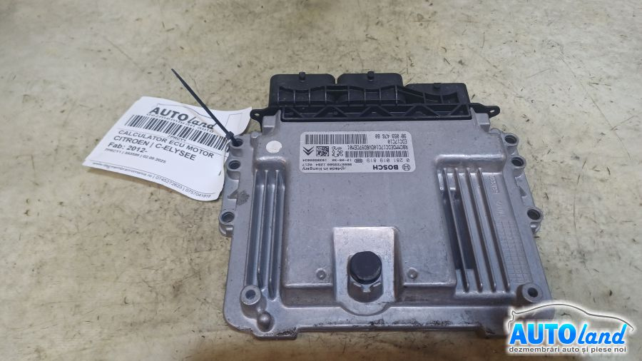 Calculator Ecu Motor 9805947680 16 HDI 9hp Citroen C-ELYSEE 2012