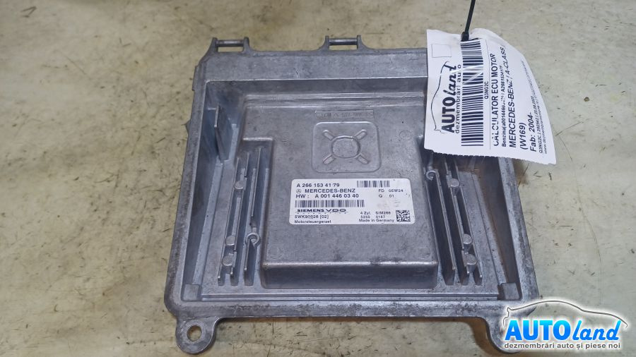Calculator Ecu Motor A2661534179 Benzinaa0014460340 Mercedes-Benz A-CLASS W169 2004