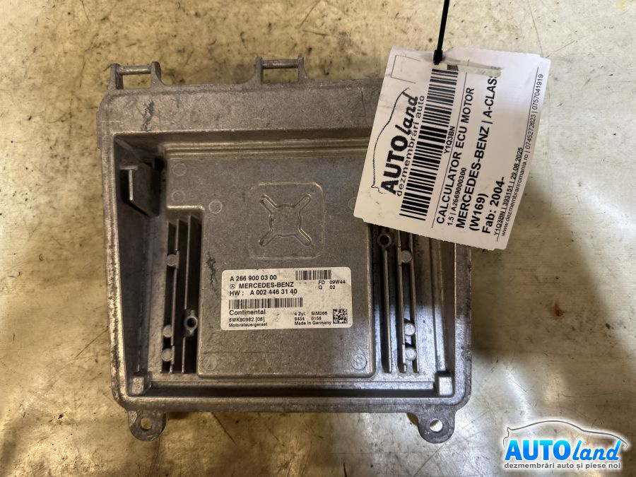 Calculator Ecu Motor A2669000300 1.5 Mercedes-Benz A-CLASS W169 2004