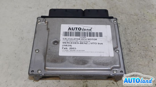 Calculator Ecu Motor A6111535379 2.2 CDI 0281011180 Mercedes-Benz VITO bus W639 2003