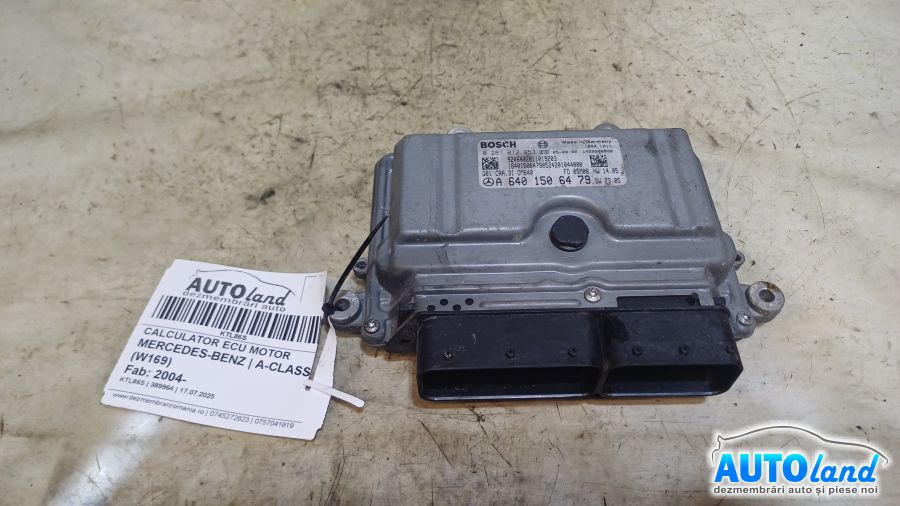 Calculator Ecu Motor A6401506479 0281012953 Mercedes-Benz A-CLASS W169 2004