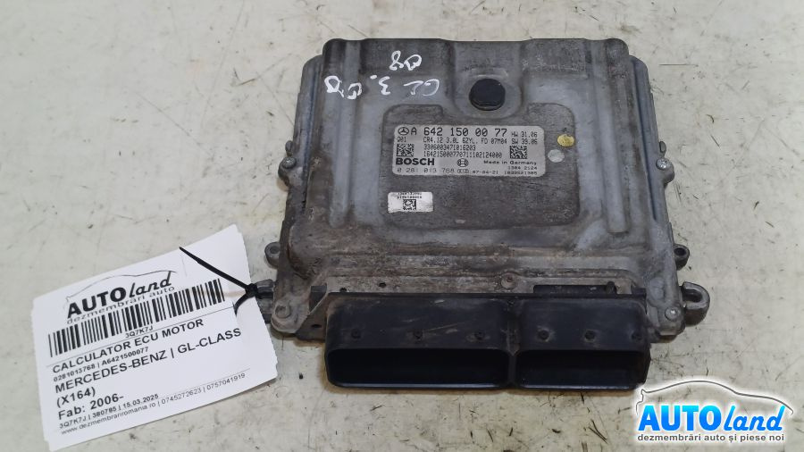 Calculator Ecu Motor A6421500077 0281013768 Mercedes-Benz GL-CLASS X164 2006