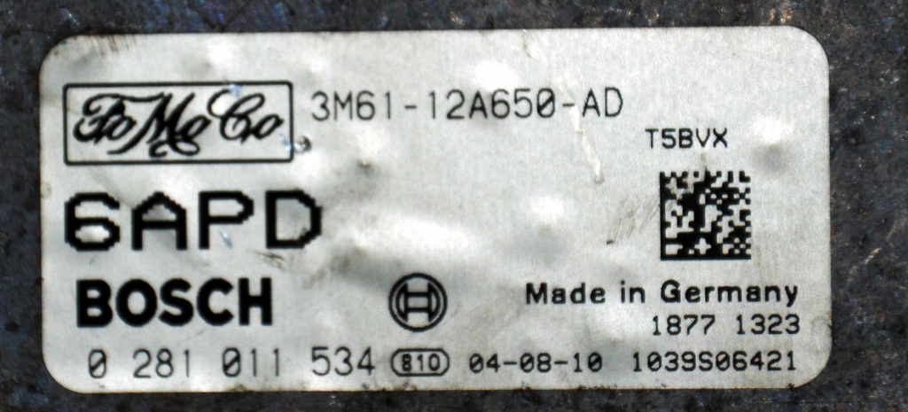 Calculator ecu motor Mazda 3 1.6 TDCI 80kw 109cp