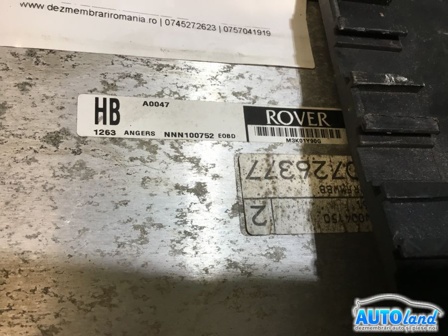 Calculator Ecu Motor Nnn100752 Benzina Rover 25 RF 1999