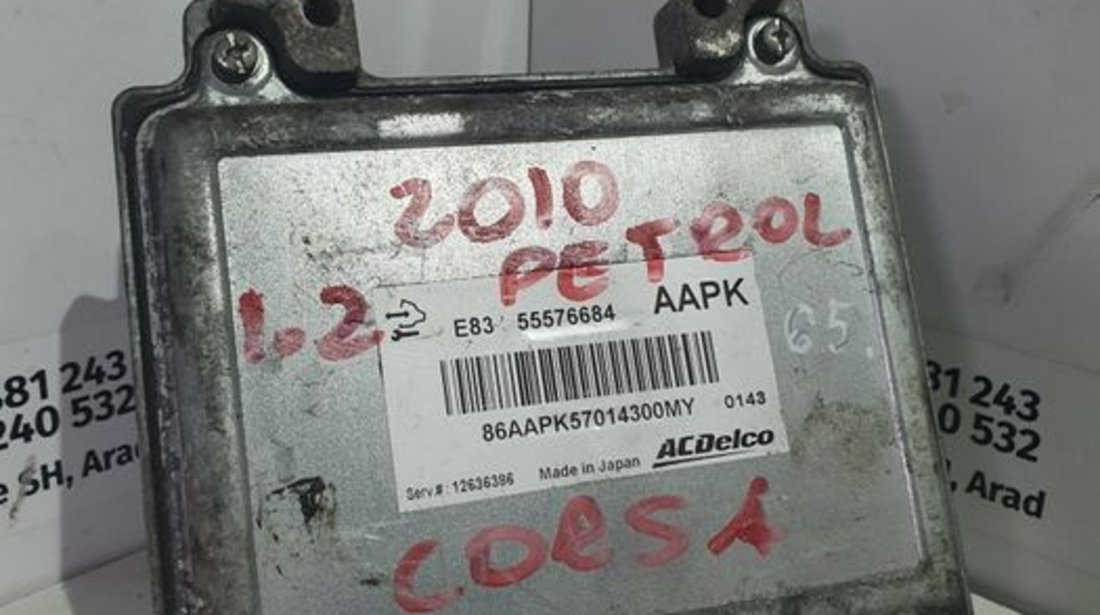 Calculator Ecu Motor Opel Corsa D 1.2 16V 55576684 AAPK