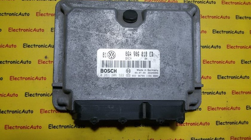 Calculator ECU motor VW Golf4 2.0 06A906018ED, 0261206322