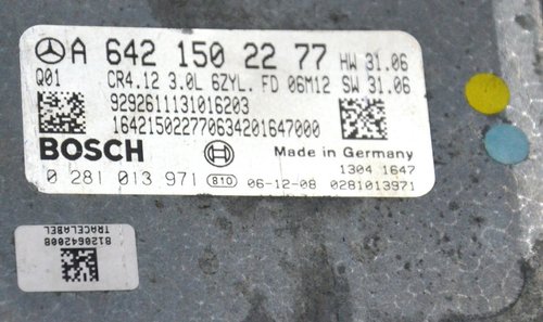 Calculator ecu motor w164 ml 320 cdi om642 / A6421502277