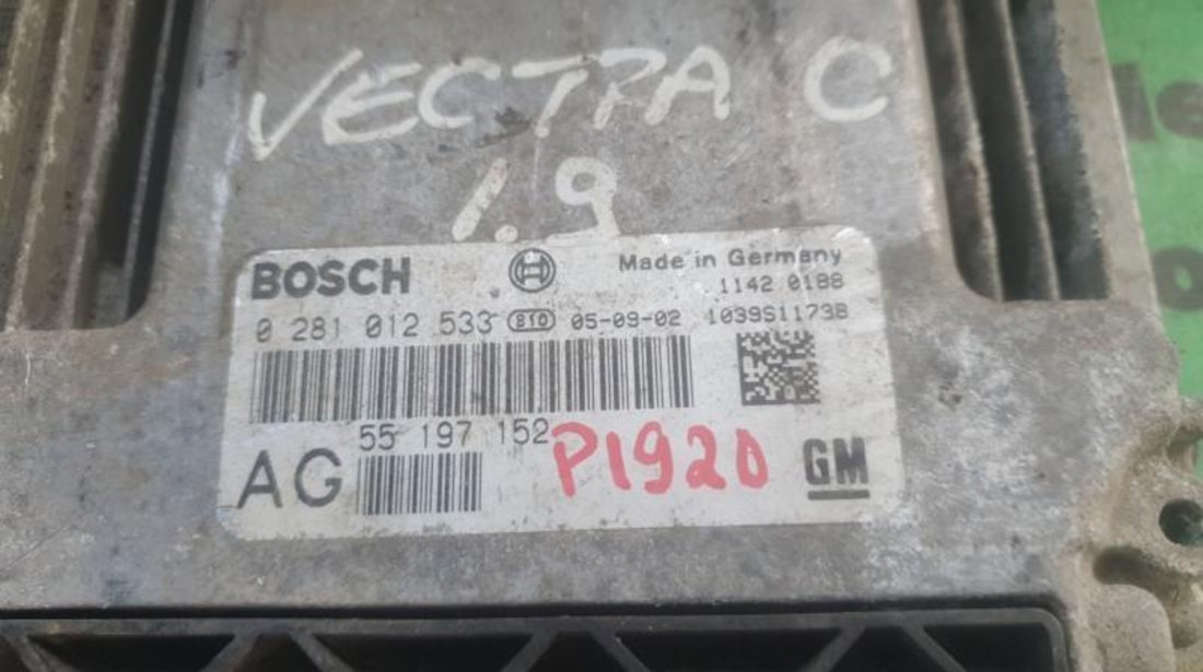 Calculator ecu Opel Vectra C (2002-2005) 0281012533