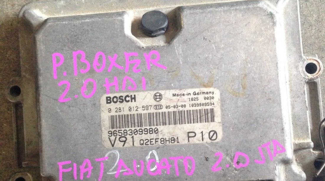 calculator ecu peugeot boxer 2.0 JTD 2004 2005