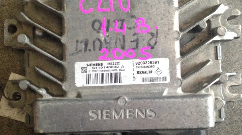 Calculator ecu Renault Clio 1.4 16v cod 2004