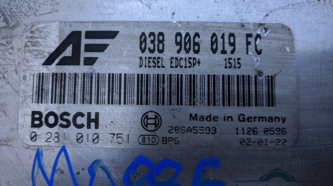 Calculator ecu Seat Alhambra (2000-2010) 0281010751