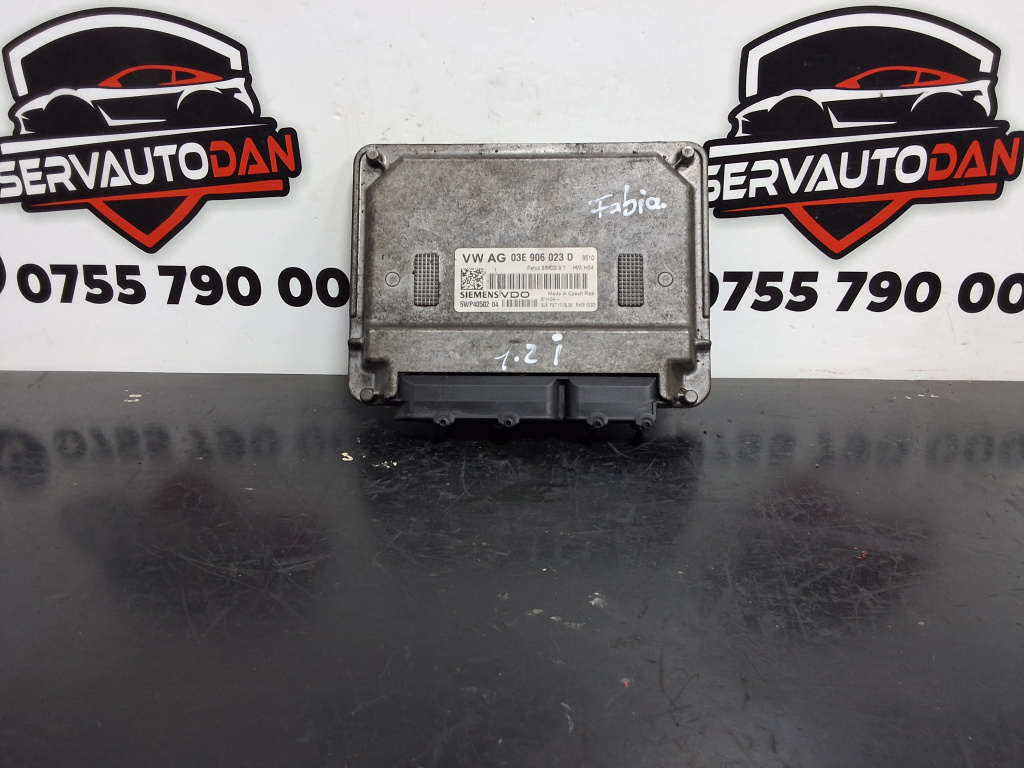 Calculator ECU Skoda Fabia 2 (2006-2010) 1.2 Benzina 2007, 03E906023D / 03E 906 023 D