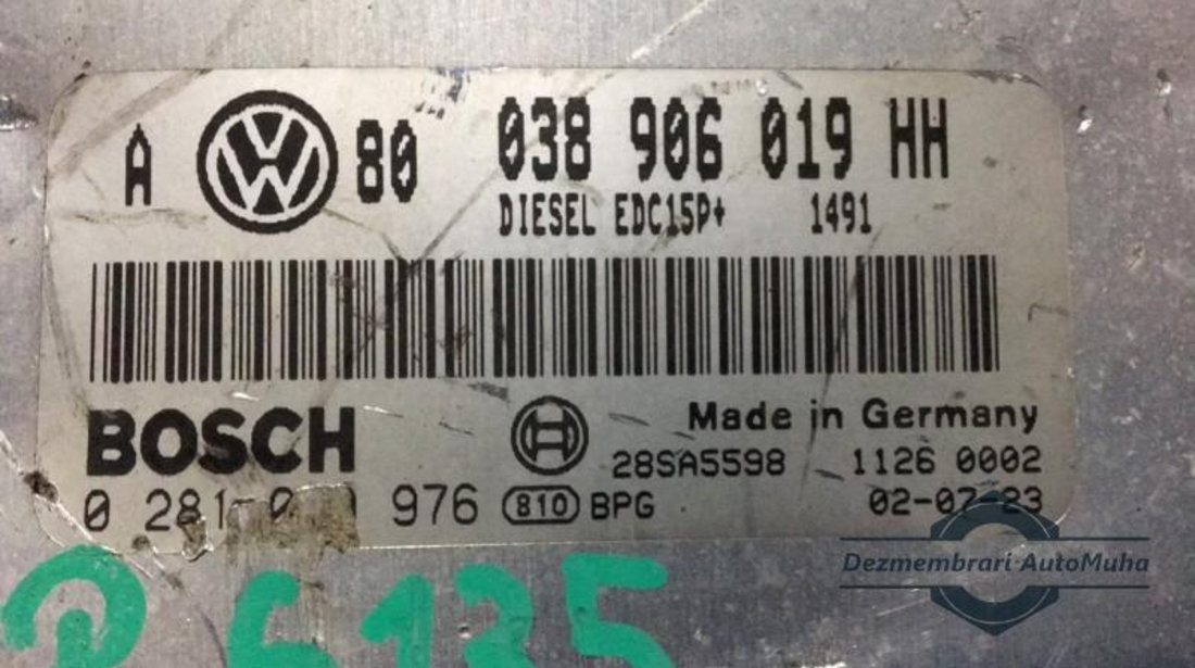 Calculator ecu Volkswagen Golf 4 (1997-2005) 0281010976