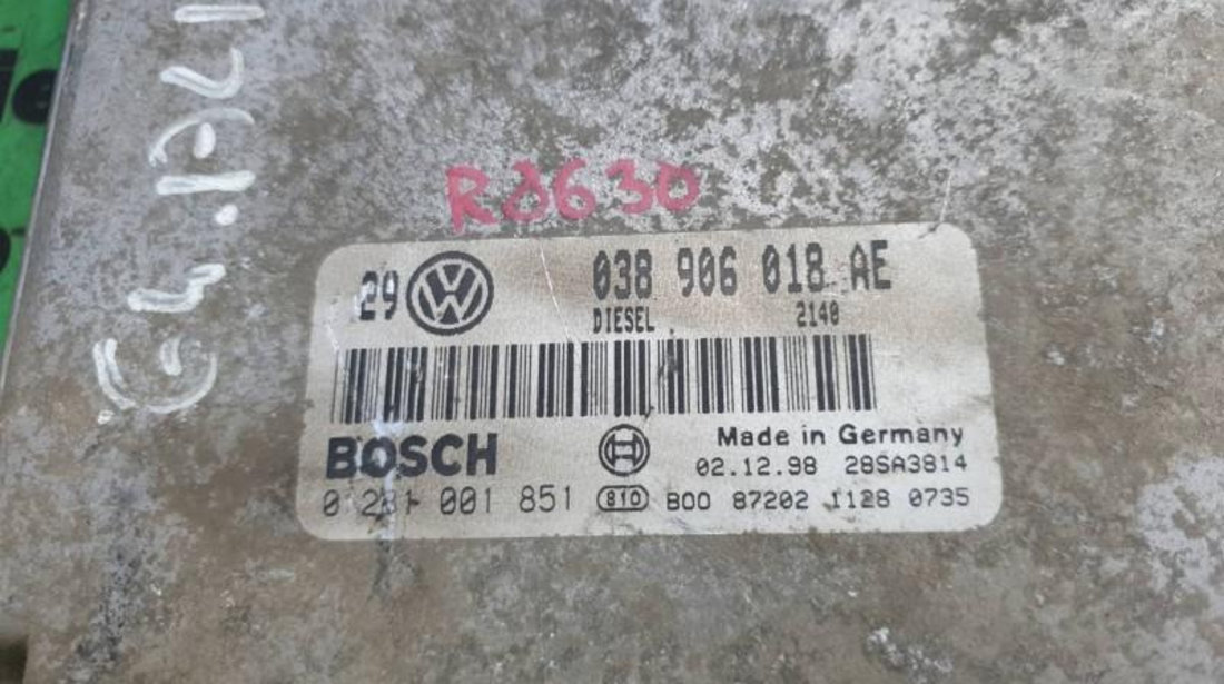 Calculator ecu Volkswagen Golf 4 (1997-2005) 0281001851