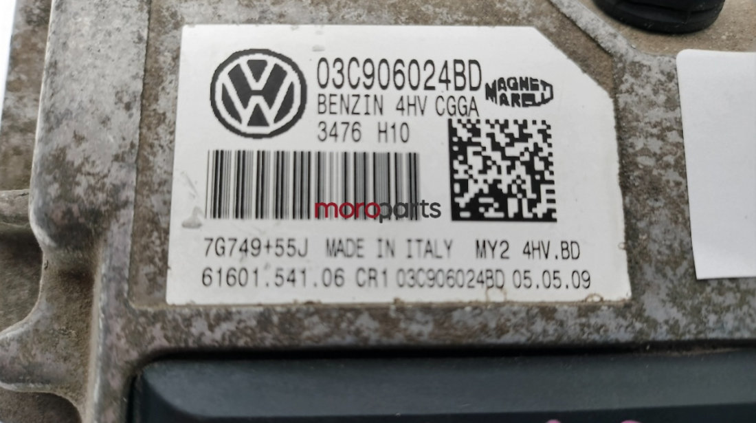 Calculator ECU Volkswagen Golf 6 (5K) Hatchback 2010 1.4 16V OEM 03C906024BD
