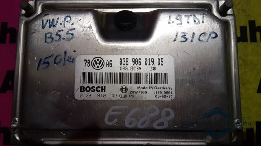 Calculator ecu Volkswagen Passat (2000-2005) 038906019DS