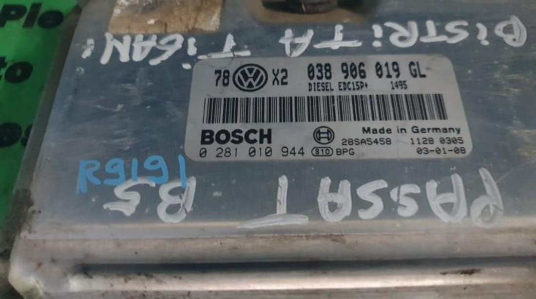 Calculator ecu Volkswagen Passat B5 (1996-2005) 0281010944