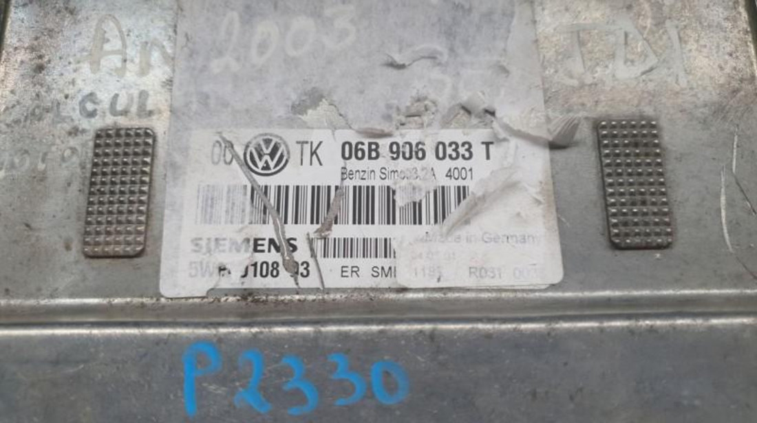 Calculator ecu Volkswagen Passat B5 (1996-2005) 06b906033t