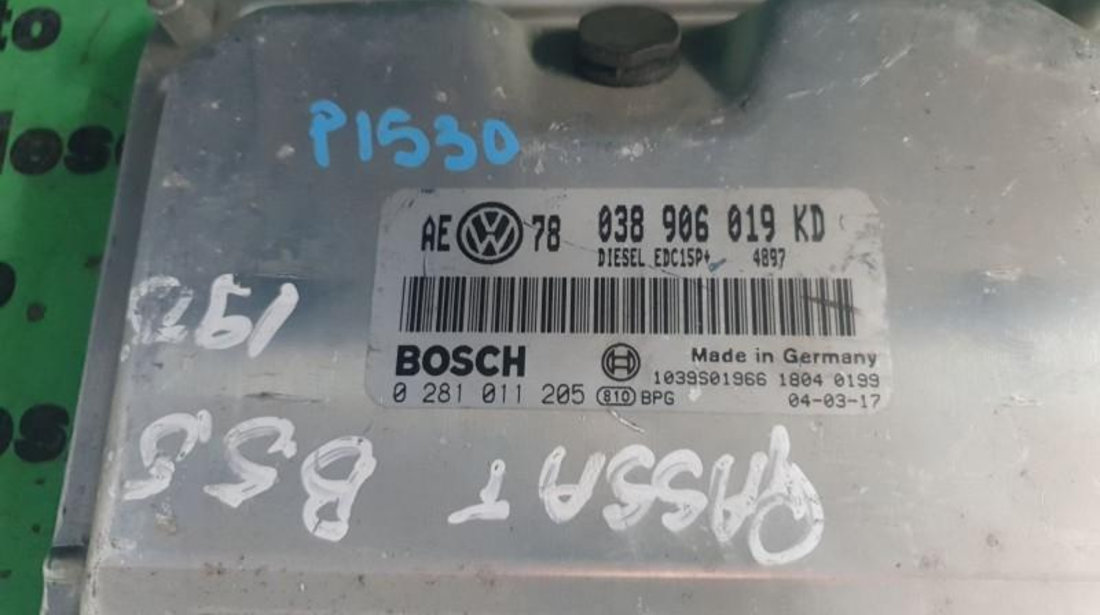 Calculator ecu Volkswagen Passat B5 (1996-2005) 0281011205