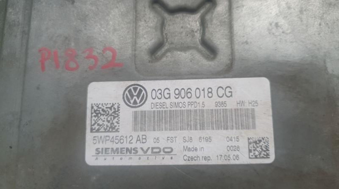 Calculator ecu Volkswagen Passat B6 3C (2006-2009) 03g906018cg