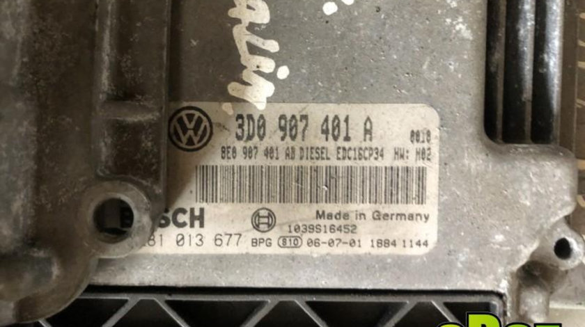 Calculator ecu Volkswagen Phaeton (2002-2010) 3.0 tdi 3d0907401a