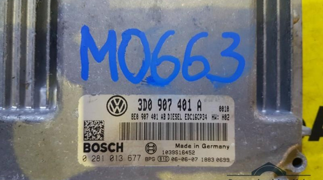 Calculator ecu Volkswagen Phaeton (2002->) 3D0907401A