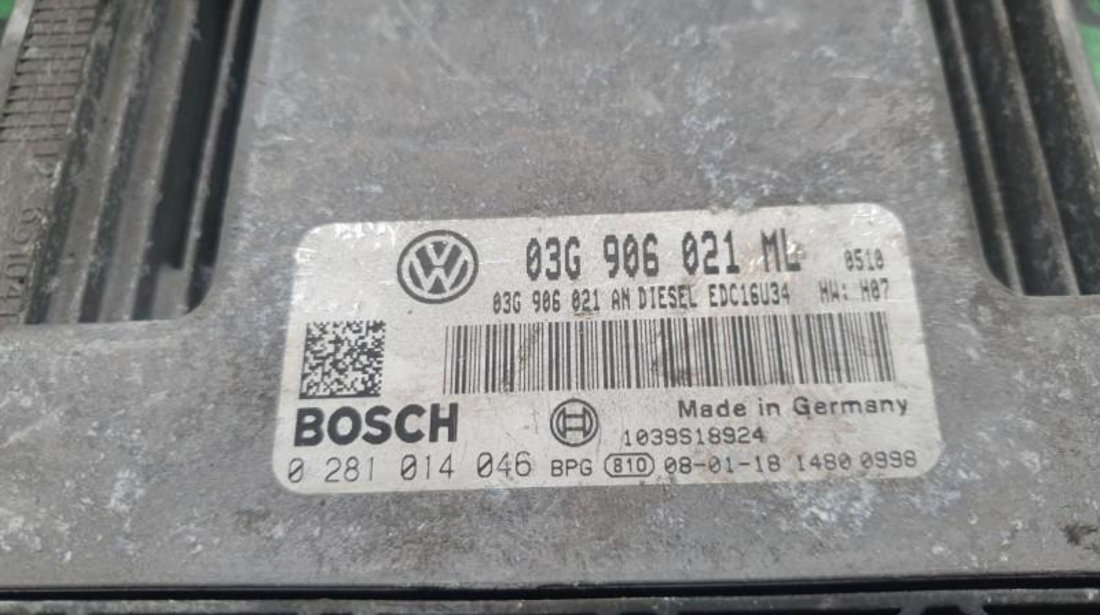 Calculator ecu Volkswagen Touran (2003->) 0281014046