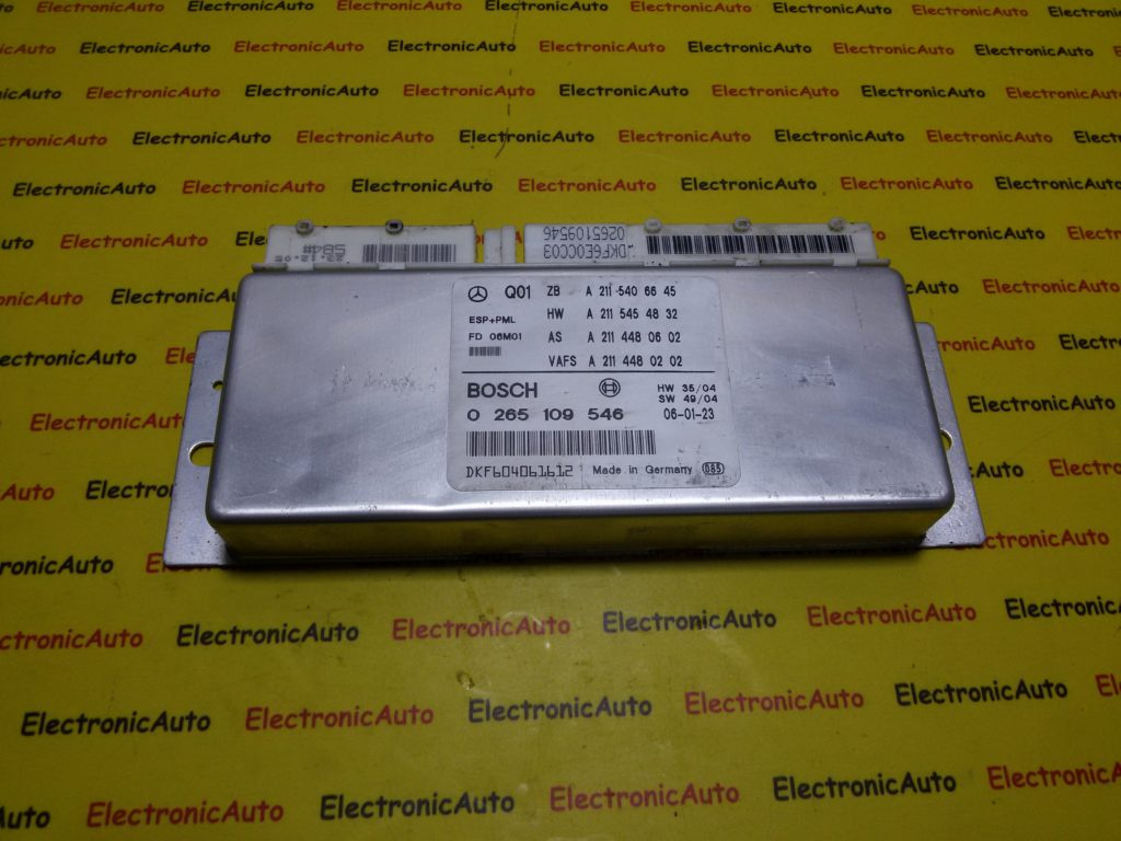 Calculator ESAP BOSCH MERCEDES-BENZ Class E 0 265 109 546 / 0265109546 / A 211 540 66 45 / A2115406645 / A 211 545 48 32 / A2115454832 / A 211 448 06 02 / A2114480602 / A 211 488 02 02 / A21148802020 265 109 546 / 0265109546 / A 211 540 66 45 / A2115