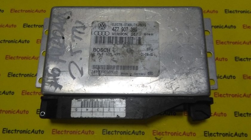 Calculator ESP Audi A6 Allroad 0265109475, 4Z7907389