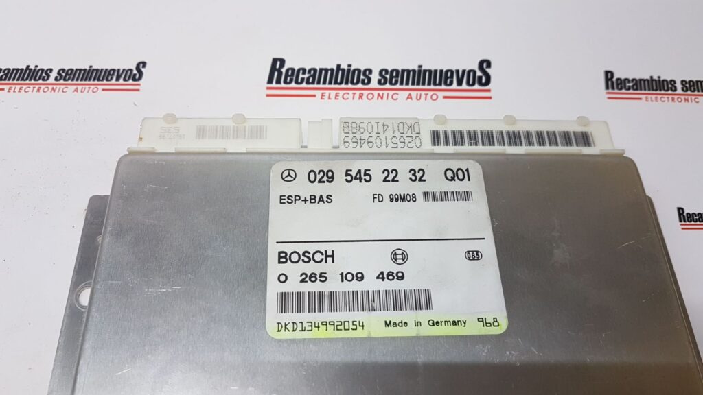 Calculator ESP BOSCH MERCEDES-BENZ W210 0 265 109 469 / 0265109469 / 029 545 22 32 / 0295452232 / FD 99M08 / FD99M080 265 109 469 / 0265109469 / 029 545 22 32 / 0295452232 / FD 99M08 / FD99M08