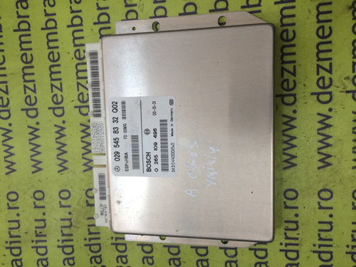 Calculator ESP + HBA Mercedes-Benz A-Class W168 [facelift] [2001 - 2004] hatchback A 170 CDI AT (96h...
