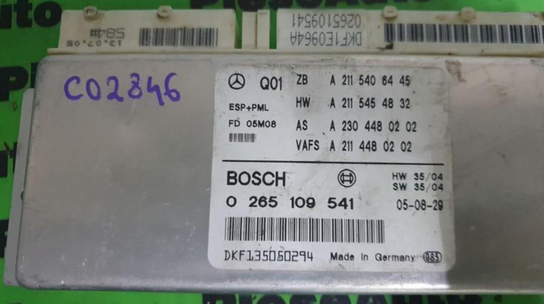Calculator esp Mercedes E-Class (2002->) [W211] a2115406445