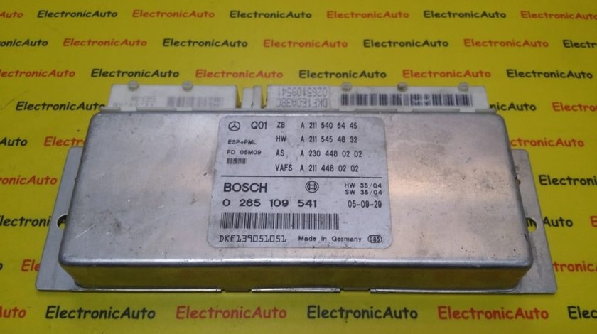 Calculator ESP+PML Mercedes, 0265109541, A2115406445