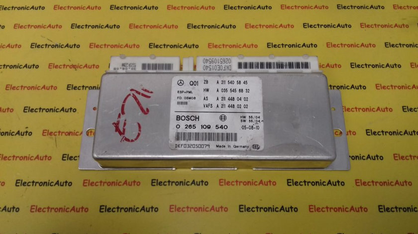 Calculator ESP PML Mercedes E Class, 0265109540, A2115405845