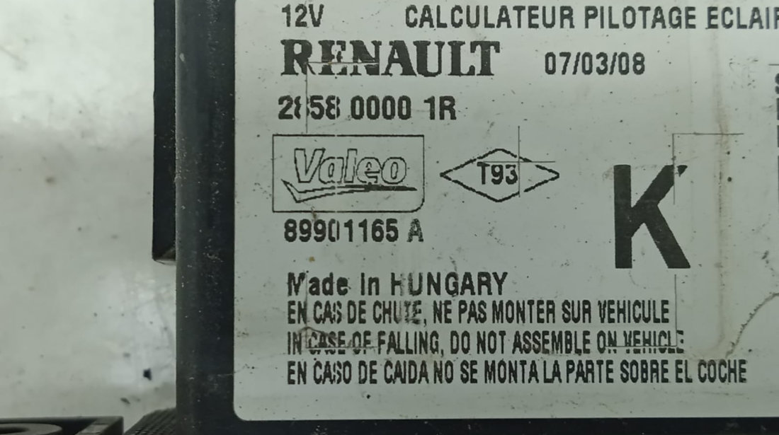 Calculator faruri xenon 89901165A Renault Laguna 3 [2007 - 2011] 2.0 dci M9R 816