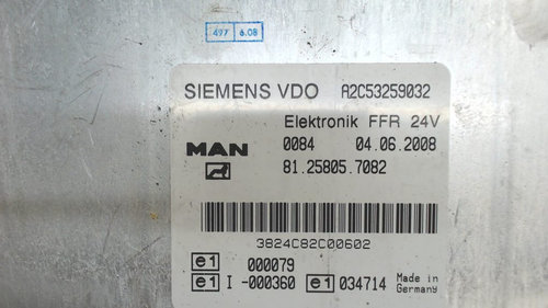 Calculator FFR, MAN TGA, A2C53259032, 81258057082,