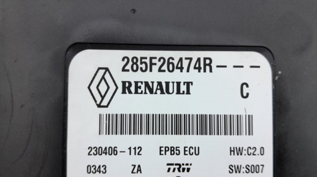 Calculator frana de mana 285f26474r 1.5 dci K9K Renault Talisman [2012 - 2020]