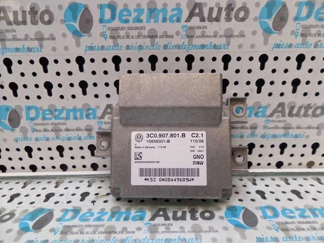 Calculator frana de mana, 3C0907801B, Vw Passat (3C) combi, 1.9 tdi