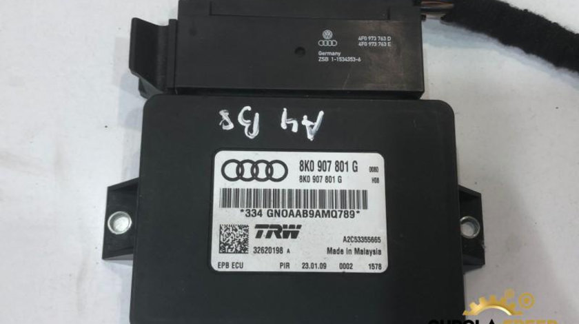 Calculator frana de mana Audi A4 (2007-2011) [8K2, B8] 8k0907801g