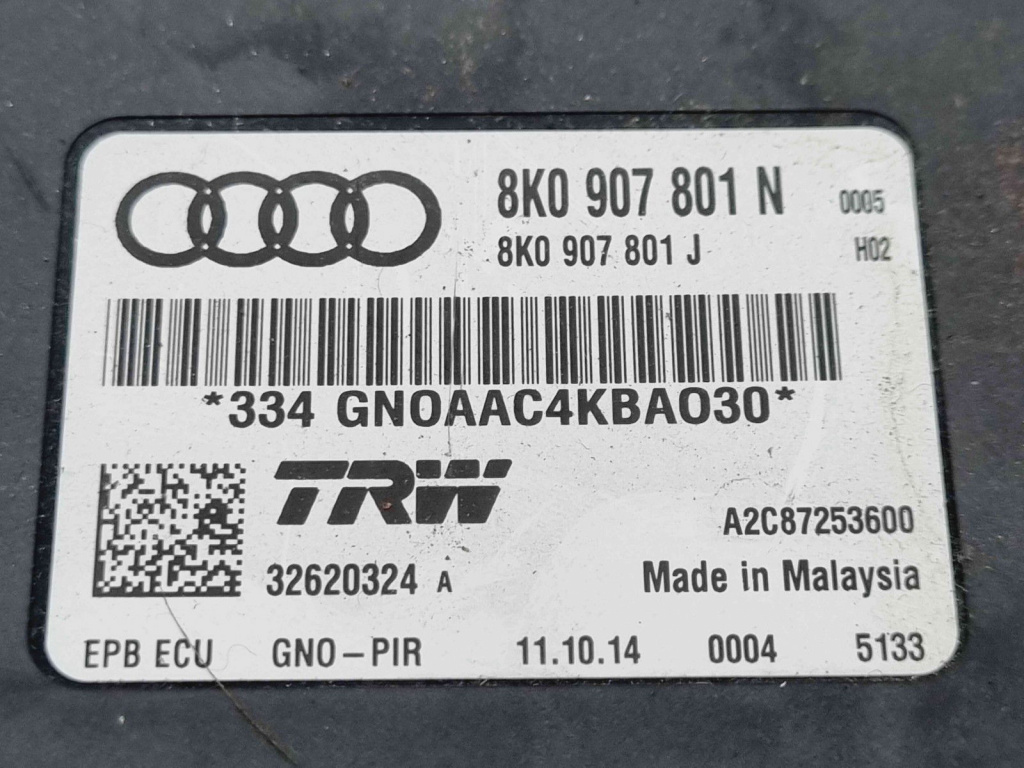 Calculator frana de mana Audi A4 (8K2, B8.5) Facelift [Fabr 2008-2015] 8K0907801N 2.0 TDI CNHC 120KW / 163CP