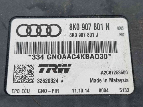 Calculator frana de mana Audi A4 (8K2, B8.5) Facelift [Fabr 2008-2015] 8K0907801N 2.0 TDI CNHC 120KW...